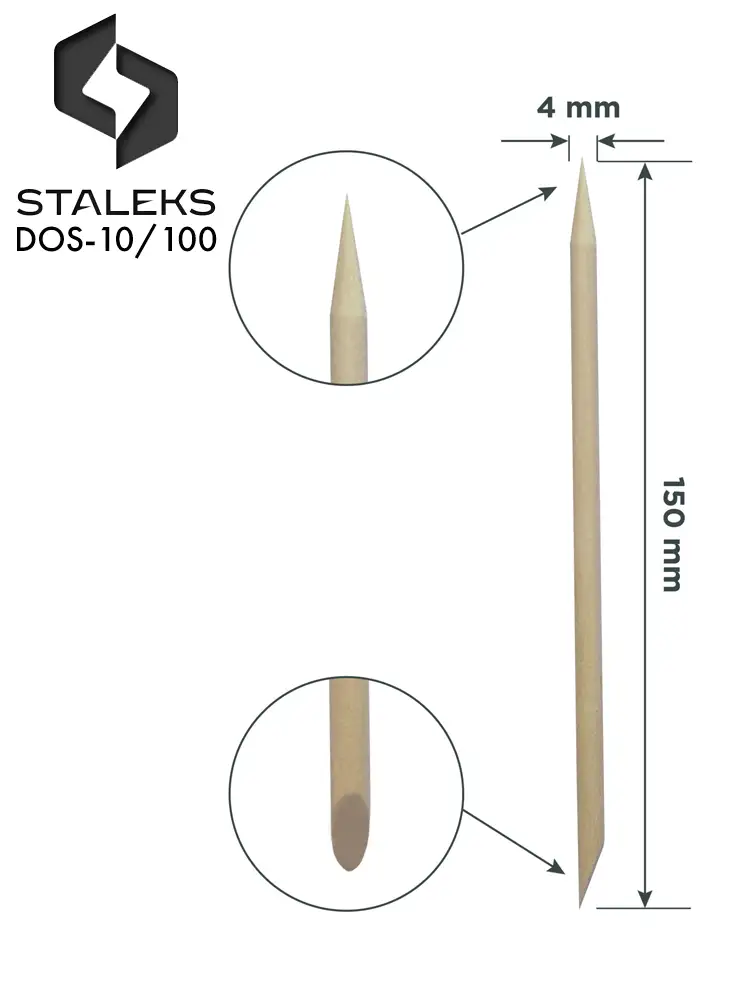 Staleks PRO Orange Wood Sticks DOS-10
