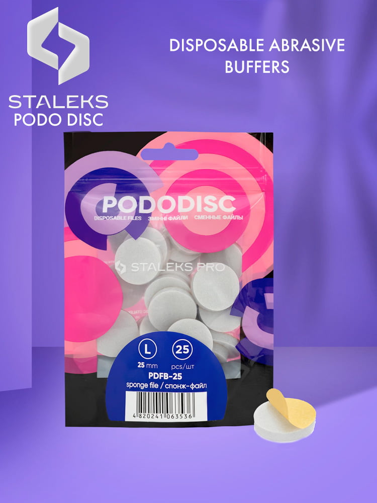 Staleks pro podo disc buffers replaceable disposable file sponges