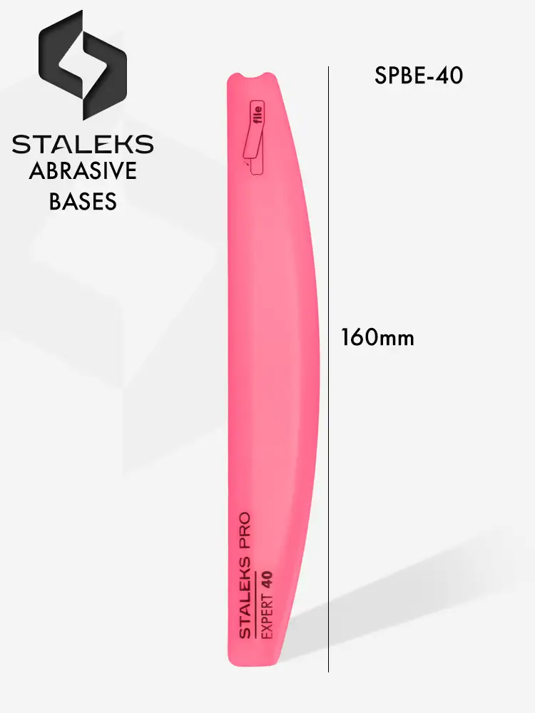 Staleks PRO Slanted Crescent Plastic Base for Nail File Expert 40