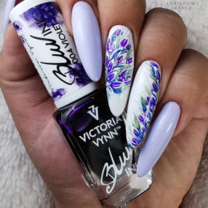 Ongles en marbre Encre floue