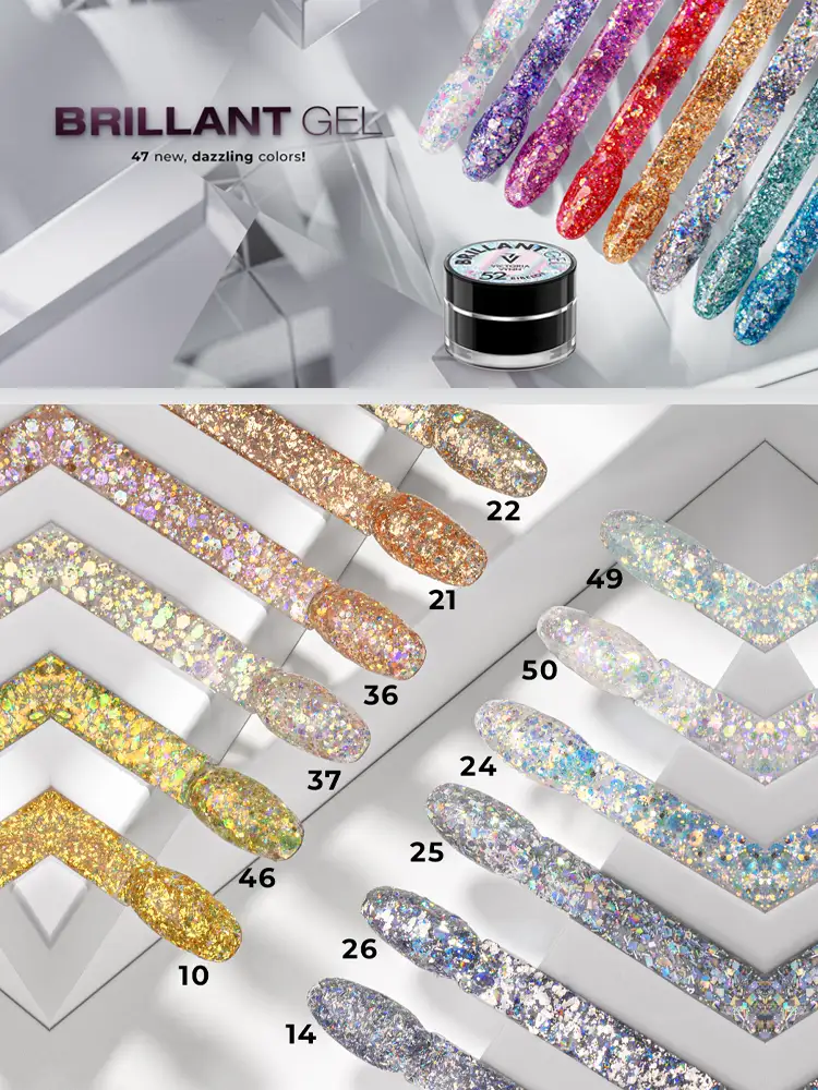 victoria vynn new brillant gel diamond gel effect diamond nails dazzling