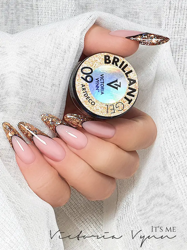 victoria vynn new brillant gel diamond gel effect diamond nails. 1 3