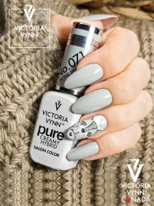 Best Light Grey Nails Victoria VYNN Pure Creamy Hybrid 071 dans l'ombre