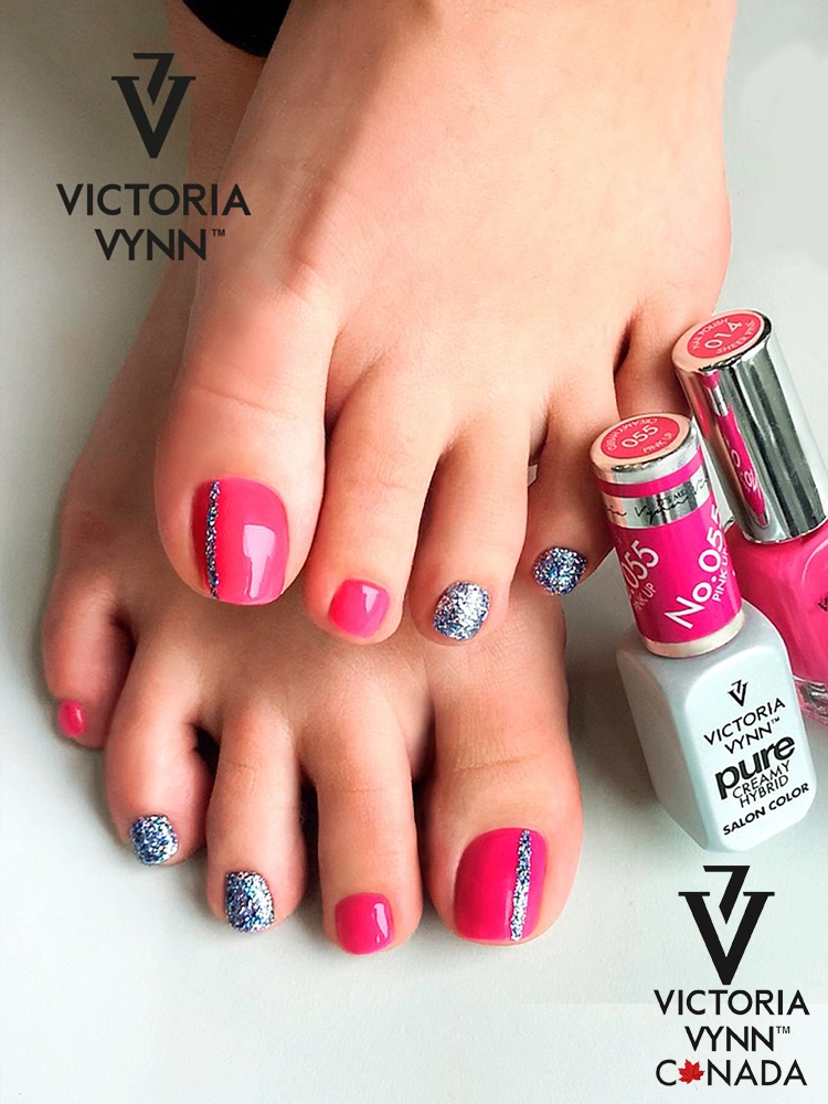 Best Pink Gel Nail Polish Victoira VYNN Pure Creamy Hybrid 055 Pink Up 1 2