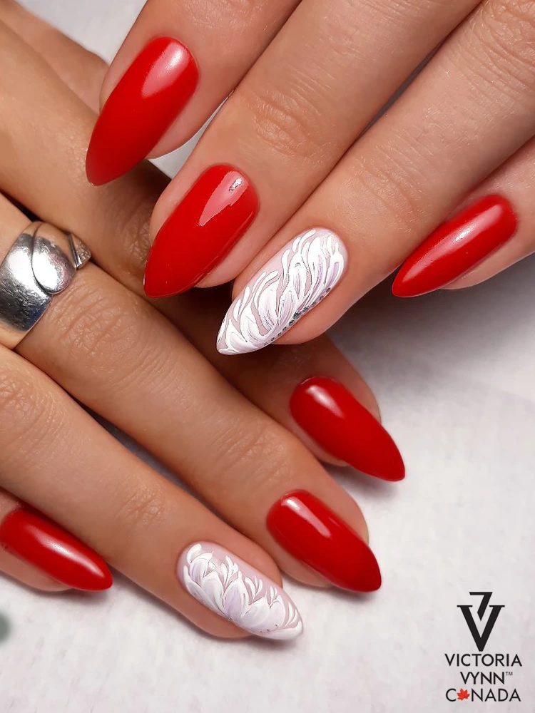 Best Selling Catchy Blood Red Nails Victoria VYNN Pure Creamy Hybrid 022 Ever Poppy 1 2