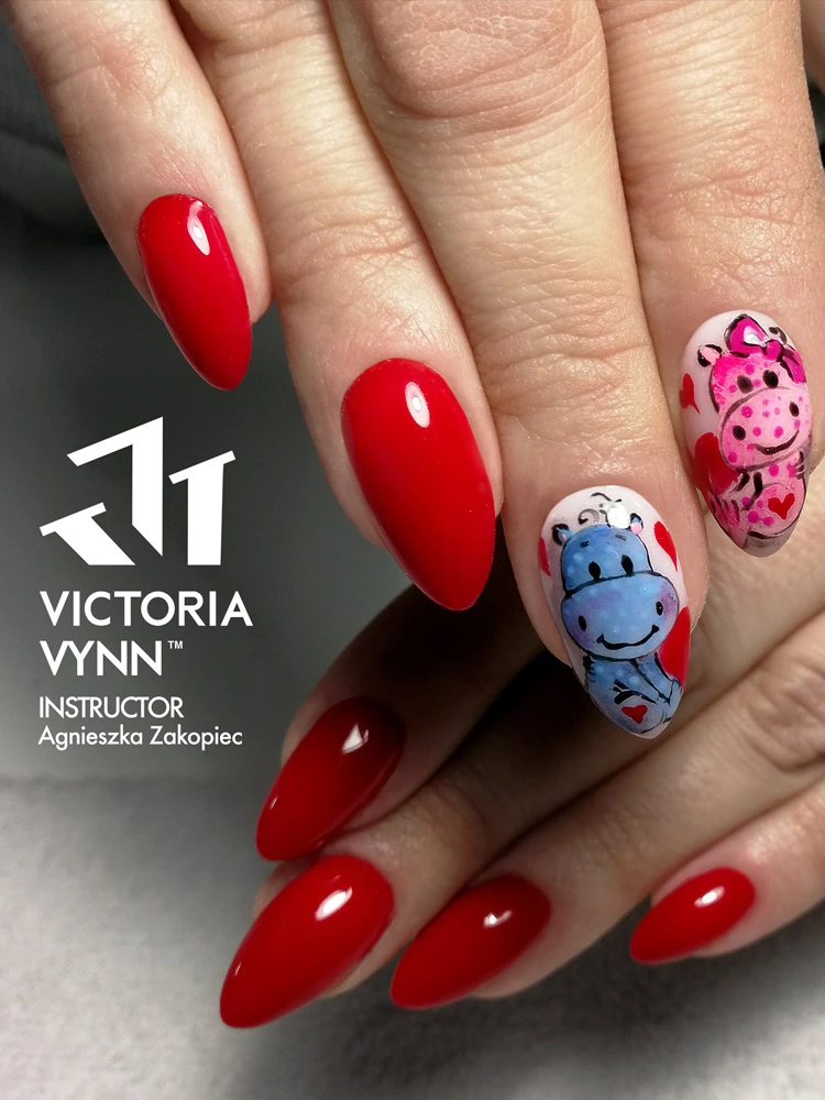 Best Selling Catchy Blood Red Nails Victoria VYNN Pure Creamy Hybrid 022 Ever Poppy 1 4