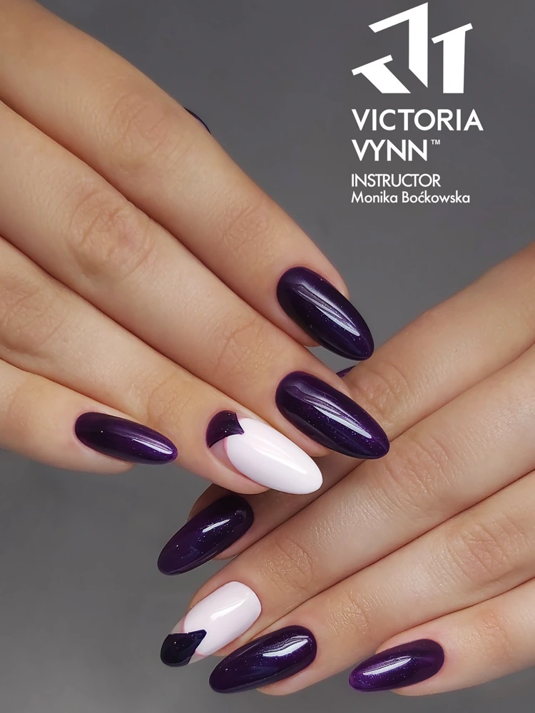 Best Shimmery Dark Pruple Nails Victoria VYNN Pure Creamy Hybrid 061 After Party 1 3