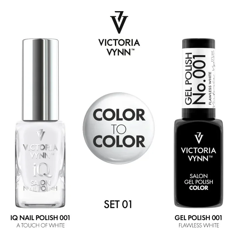 Salon Gel Polish No. 001 Flawless White 8 Gel Polish 001 IQ Nail Polish 001