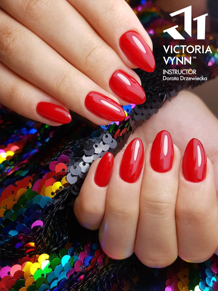 Most Appealing Ruby Red Nails Victoria VYNN Pure Creamy Hybrid 023 Really Ruby