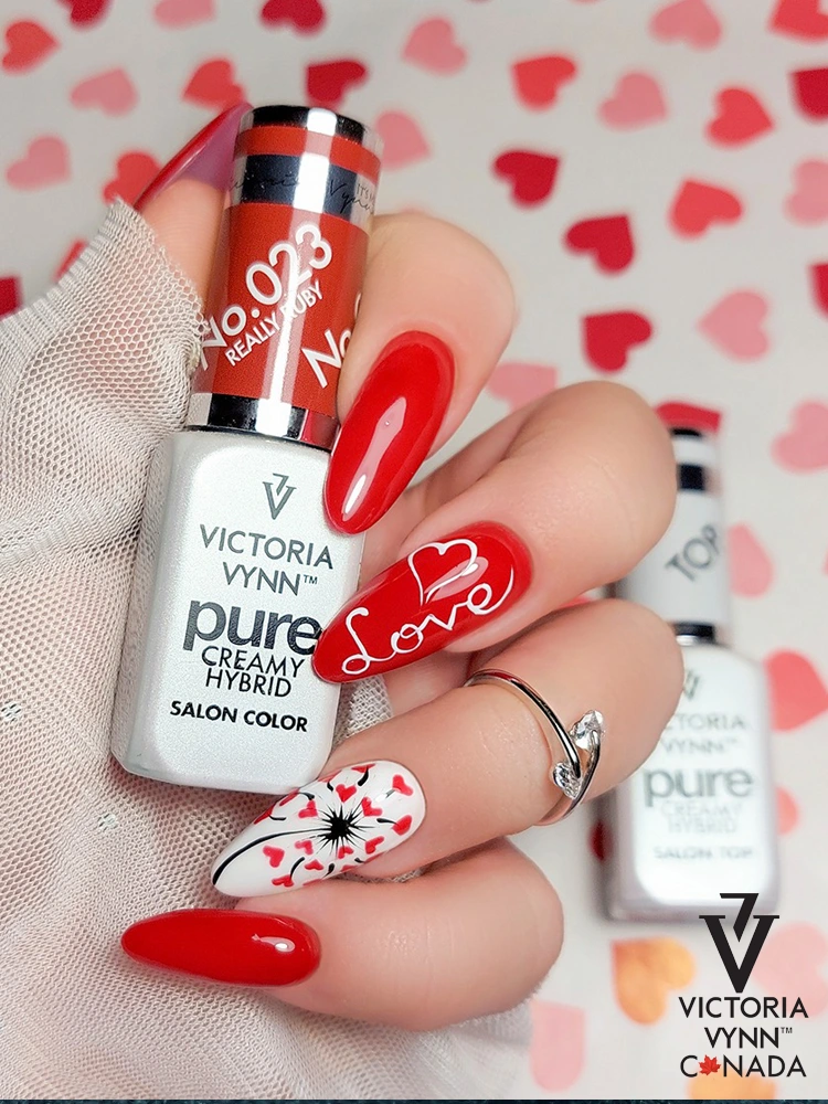 Most Appealing Ruby Red Nails Victoria VYNN Pure Creamy Hybrid 023 Really Ruby 1 2