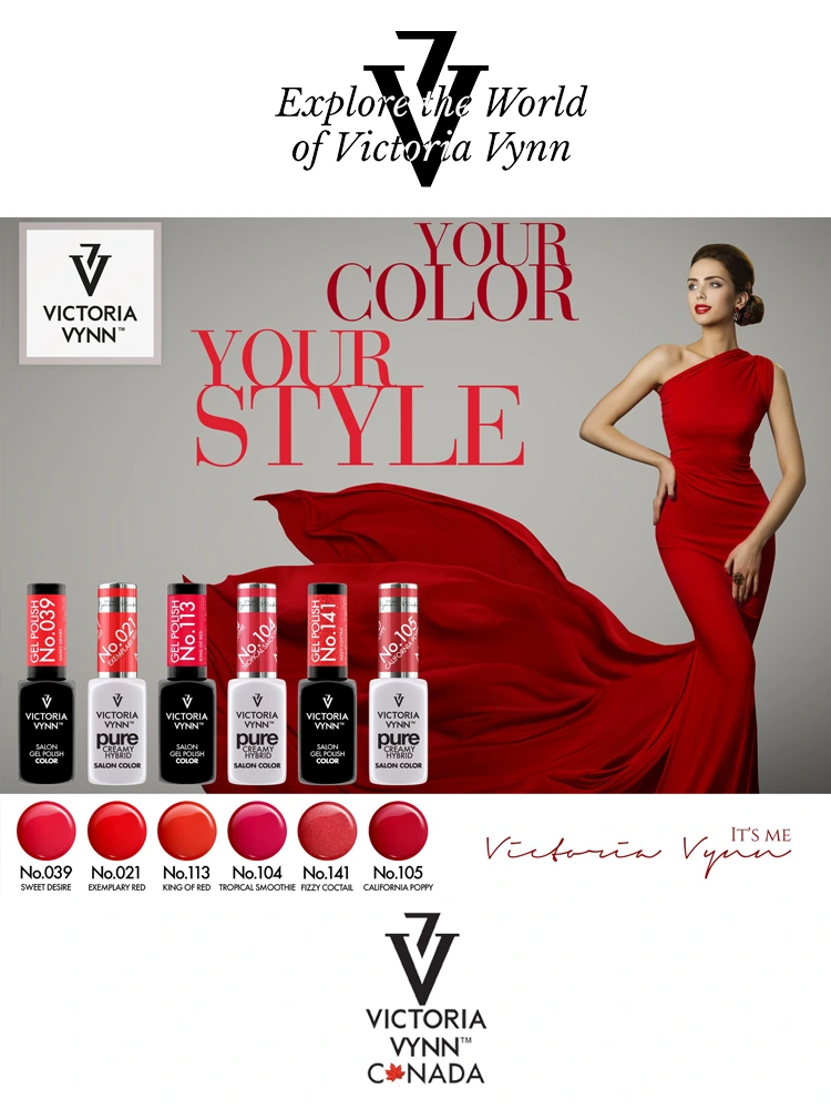 Wonderful Ferrari Red Nail Polish Victoria VYNN Pure Creamy Hyrbrid 021 Exemplary Red 1 4