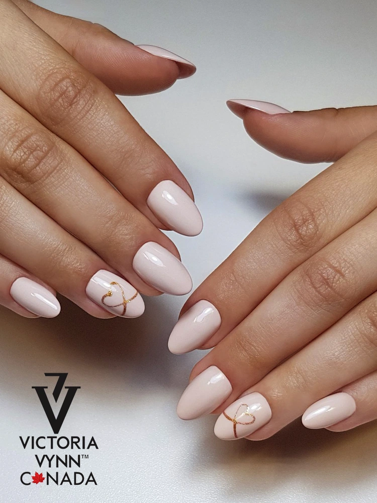 best nude pink nails Victoria VYNN Pure Creamy Hybrid Toasted Almond 074