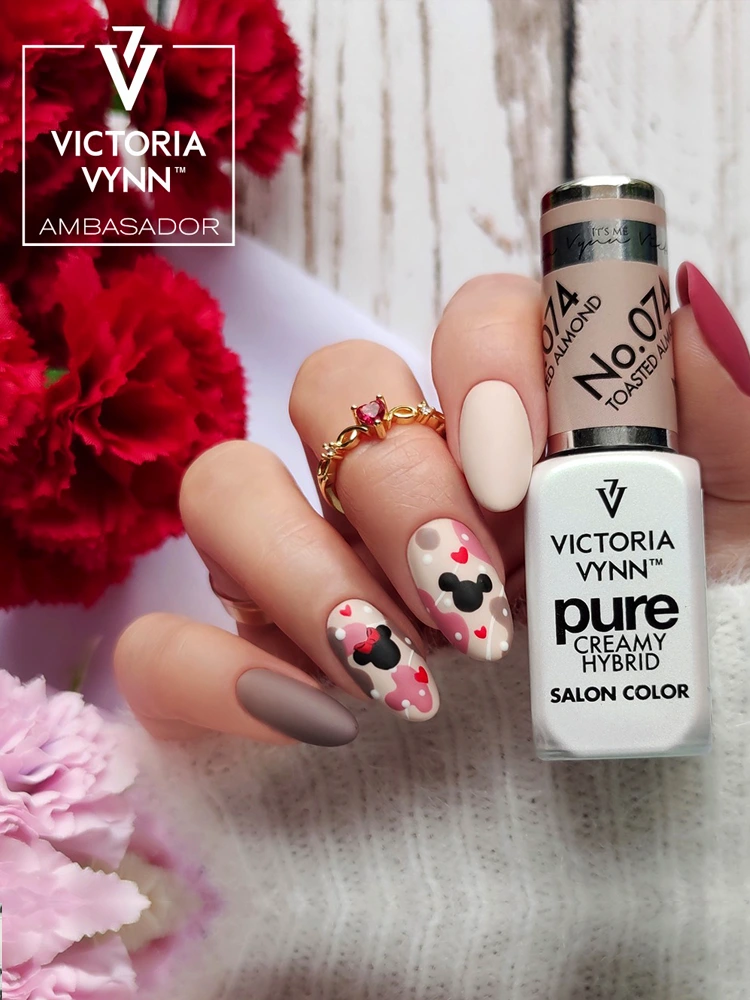 best nude pink nails Victoria VYNN Pure Creamy Hybrid Toasted Almond 074 1 8