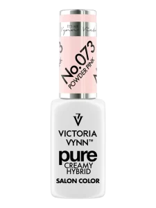 best powdery pink nails Victoria VYNN Pure Creamy Hybrid 073 Powder Pink