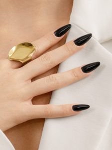 black nail polish