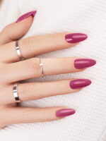 dark pink nail polish