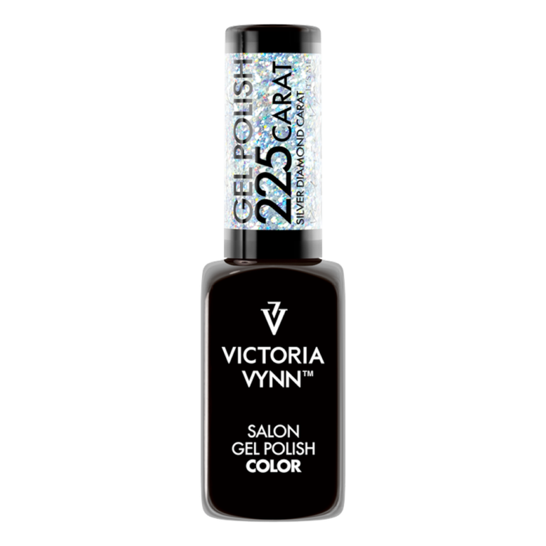 vernis à ongles en gel pailleté argenté