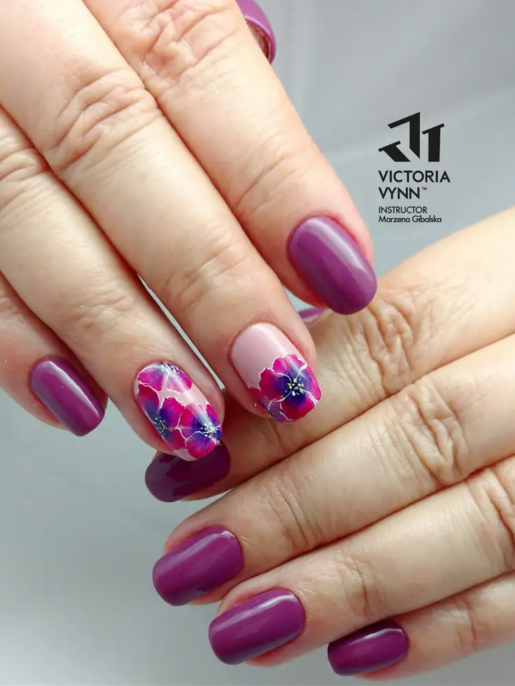 victoria vynn pure creamy mulberry violet gel polish no. 131 1 2