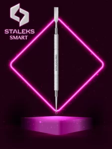 Outil 2en1 pour repousser les cuticules Staleks Smart 80 Type 1 droit, plat et repousseur de boucles