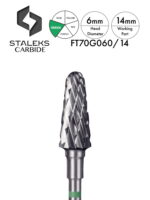 Staleks Best 100% Carbide Bits for Nails Frustum Green 6mm
