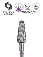 Staleks Best 100% Carbide Bits for Nails Frustum Purple 6mm