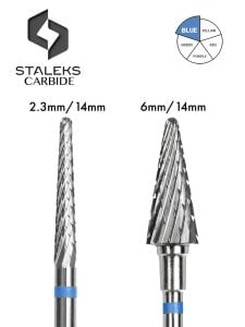 Staleks Best Carbide Nail Bits Cone blue