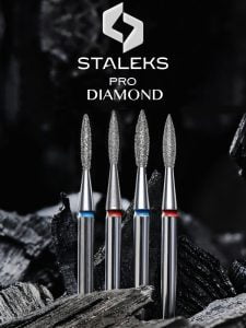 Staleks Best diamond nail drill bits pointed flame type