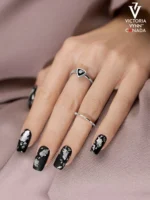 Best Selling Bit Foil for nail art designs Silver Victoria VYNN