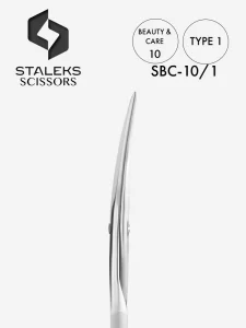 STALEKS BEAUTY & CARE Nail Cuticle Scissors Curved 10 Type 1