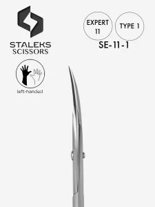 Staleks Best left handed cuticle scissors Expert 11 Type 1.