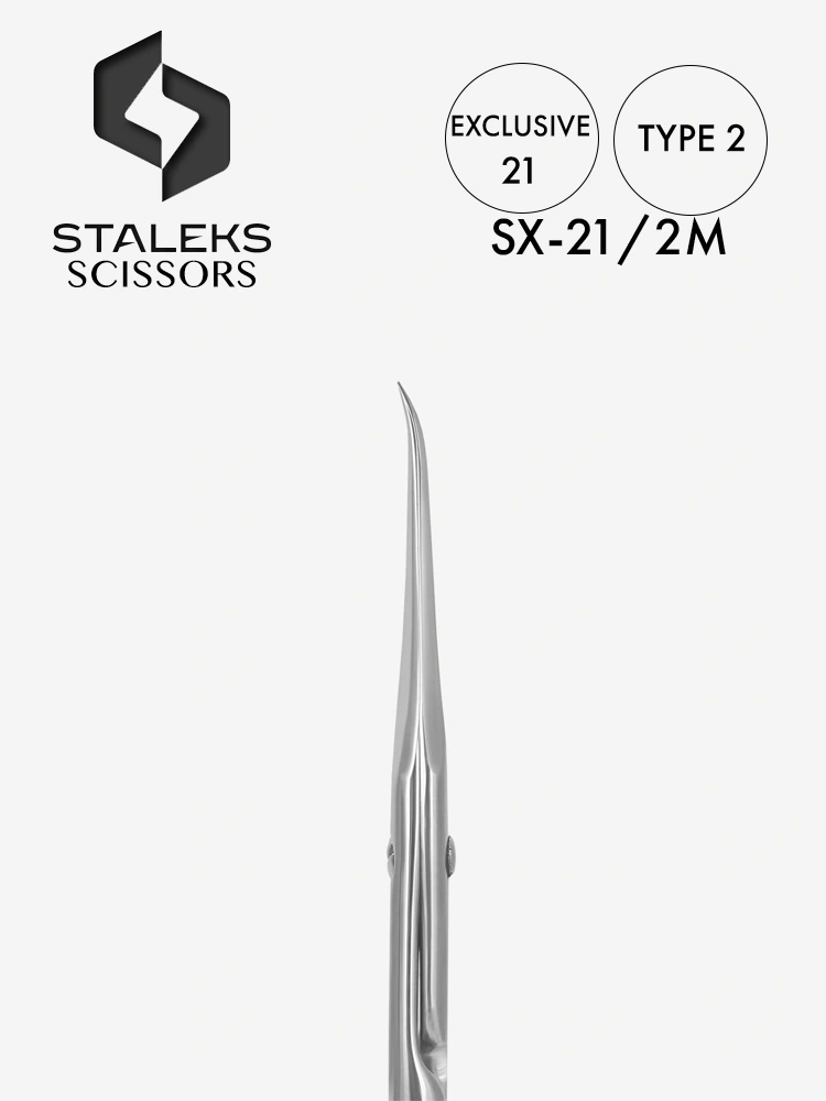 Staleks Super Fine Curved Cuticle Scissors Exclusive 21 Type 2 1 1