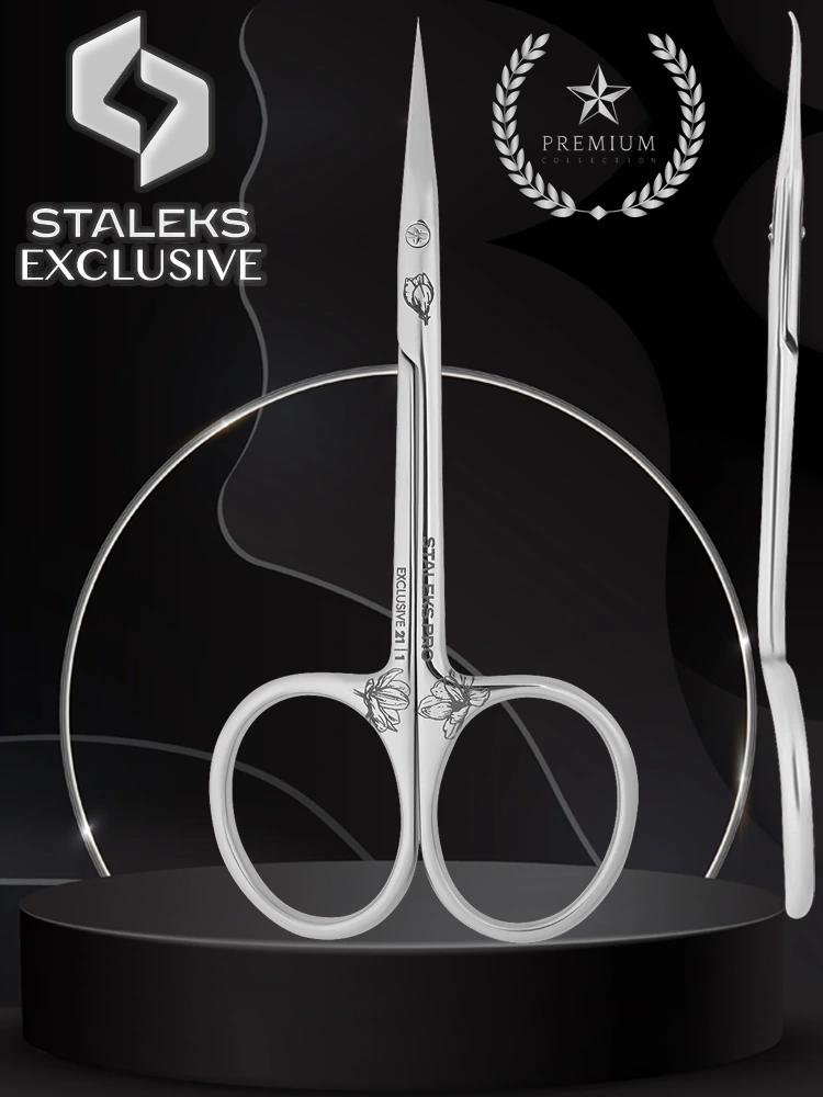 Staleks Super Fine Curved Cuticle Scissors Exclusive 21