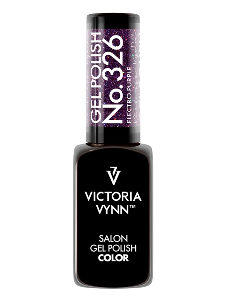 best disco gel nail polish Victoria VYNN 326 Electro Purple 326