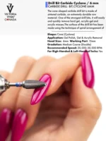 Victoria VYNN best premium carbide nail drill bits professional cyclone 6mm