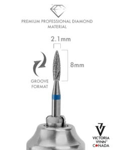 Victoria VYNN Best Flame Nail Drill Bit Groove 2.1