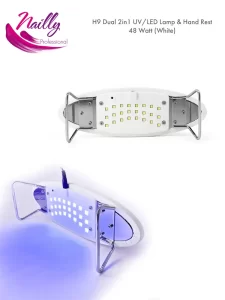 Nailly Professional 2in1 UV LED Nail Lamp and Hand Rest Oval 48 Watt