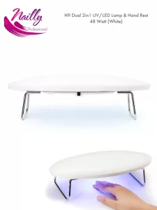 Nailly Professional 2in1 UV LED Nail Lamp and Hand Rest Oval 48 Watt