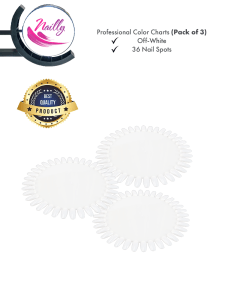 Nailly Professional Color Charts 36 Nail Spots (Pack of 3)