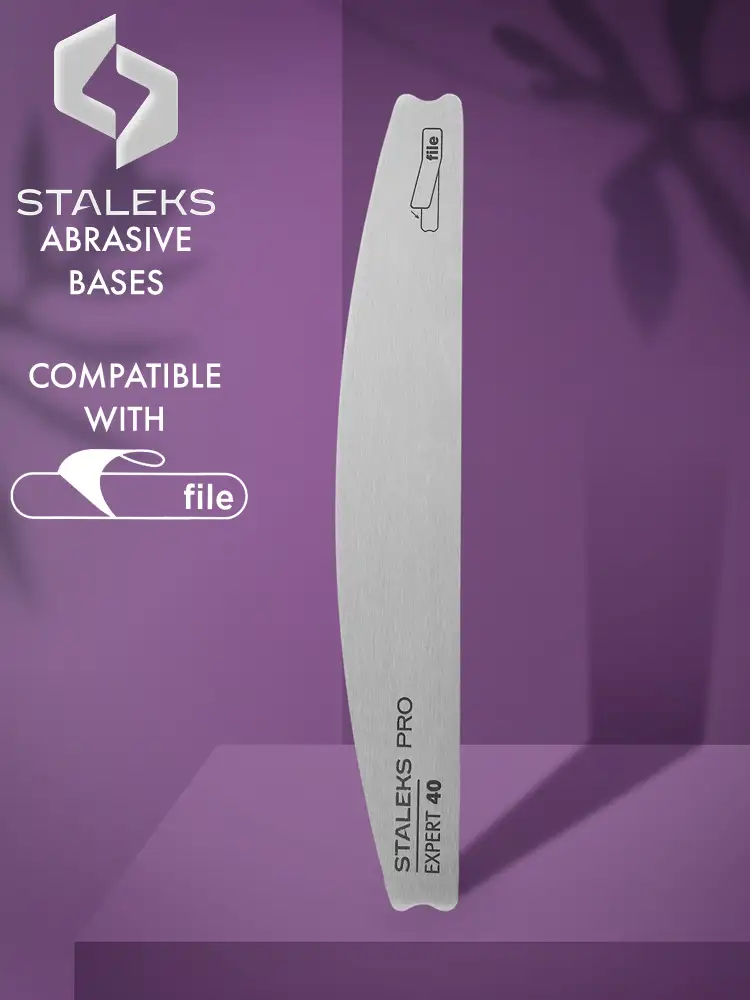 staleks pro metal crescent base for nail file expert 40