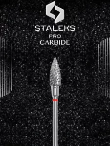 Staleks PRO flame carbide nail bit head diameter 5mm working part 13.5mm FT10R050:13.5