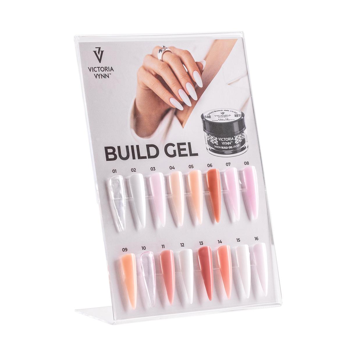 color chart display build gel