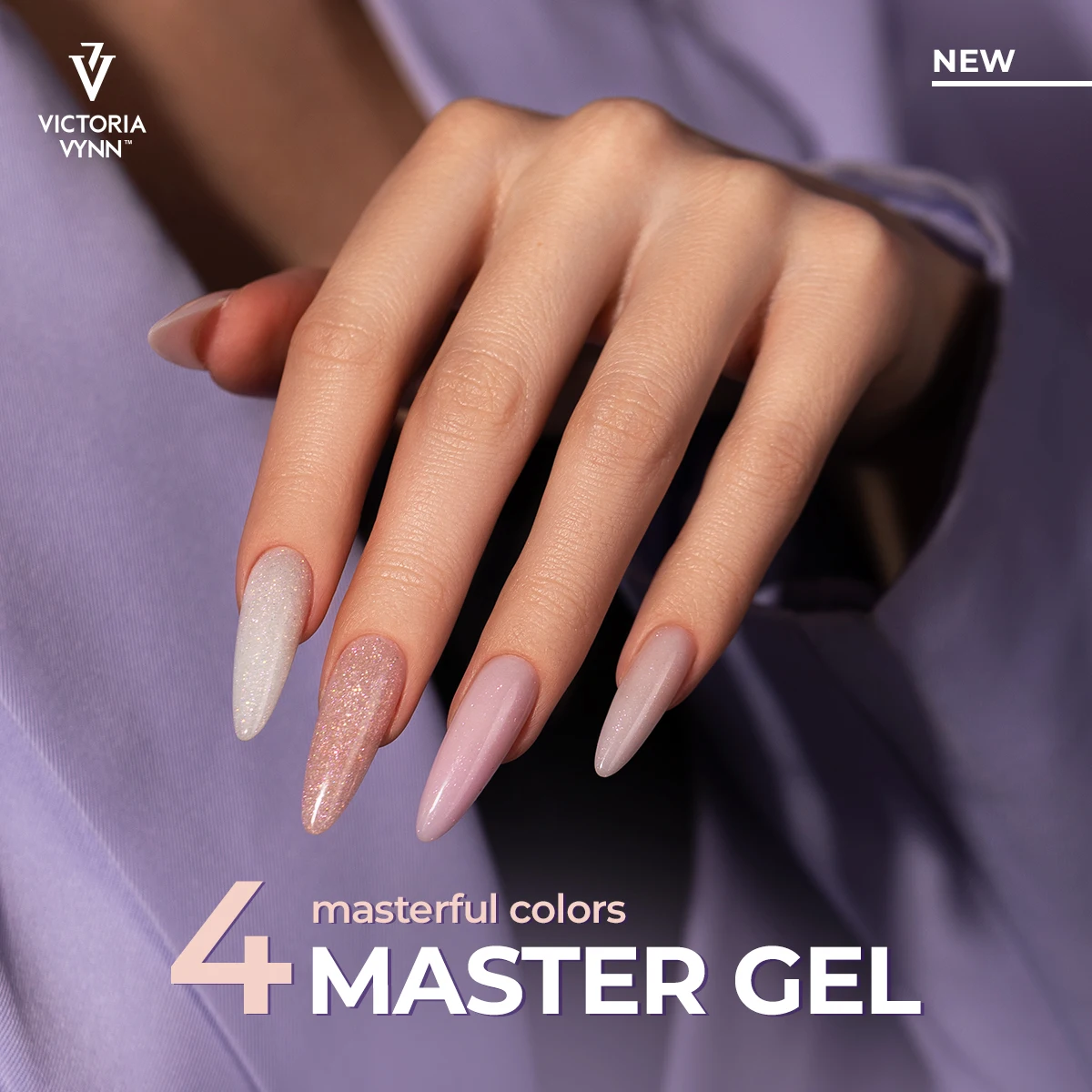 Victoria VYNN Master Gel New Colors Collection 4 Colors Glitter