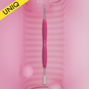 Staleks PRO Poussoir à manucure Gummy avec manche en silicone UNIQ 11 TYPE 1 (poussoir droit plat et en boucle)