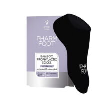 Pharm Foot Bamboo Socks After Treatment with Microsilver Size 35-38 (Black)