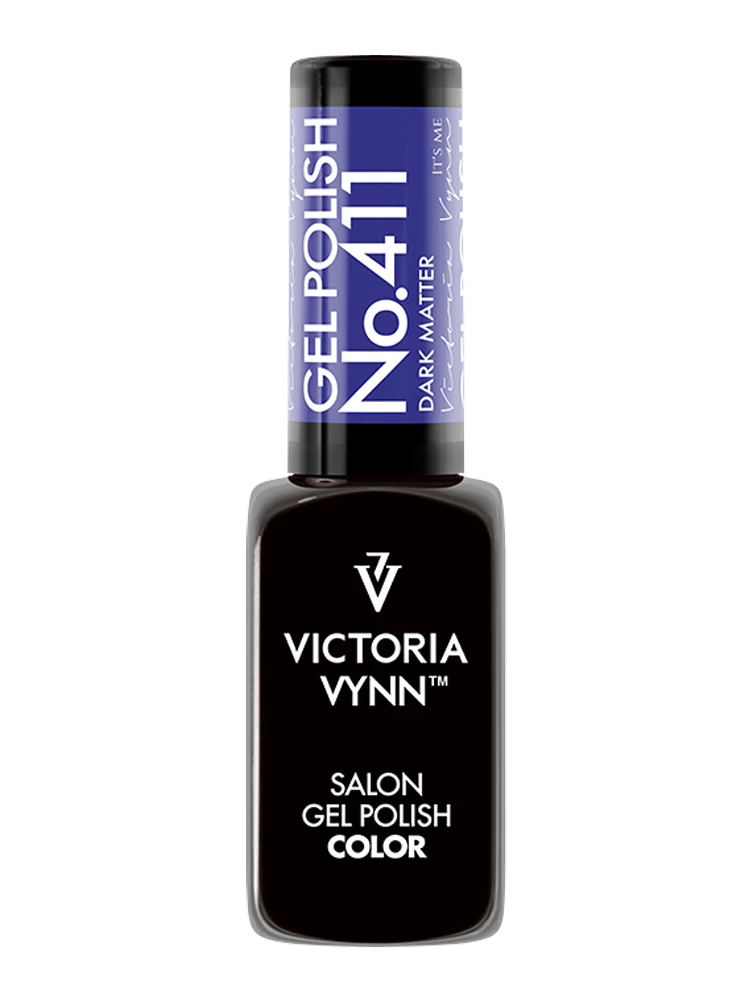 victoria vynn salon gel polish no. 411 dark matter luna glass
