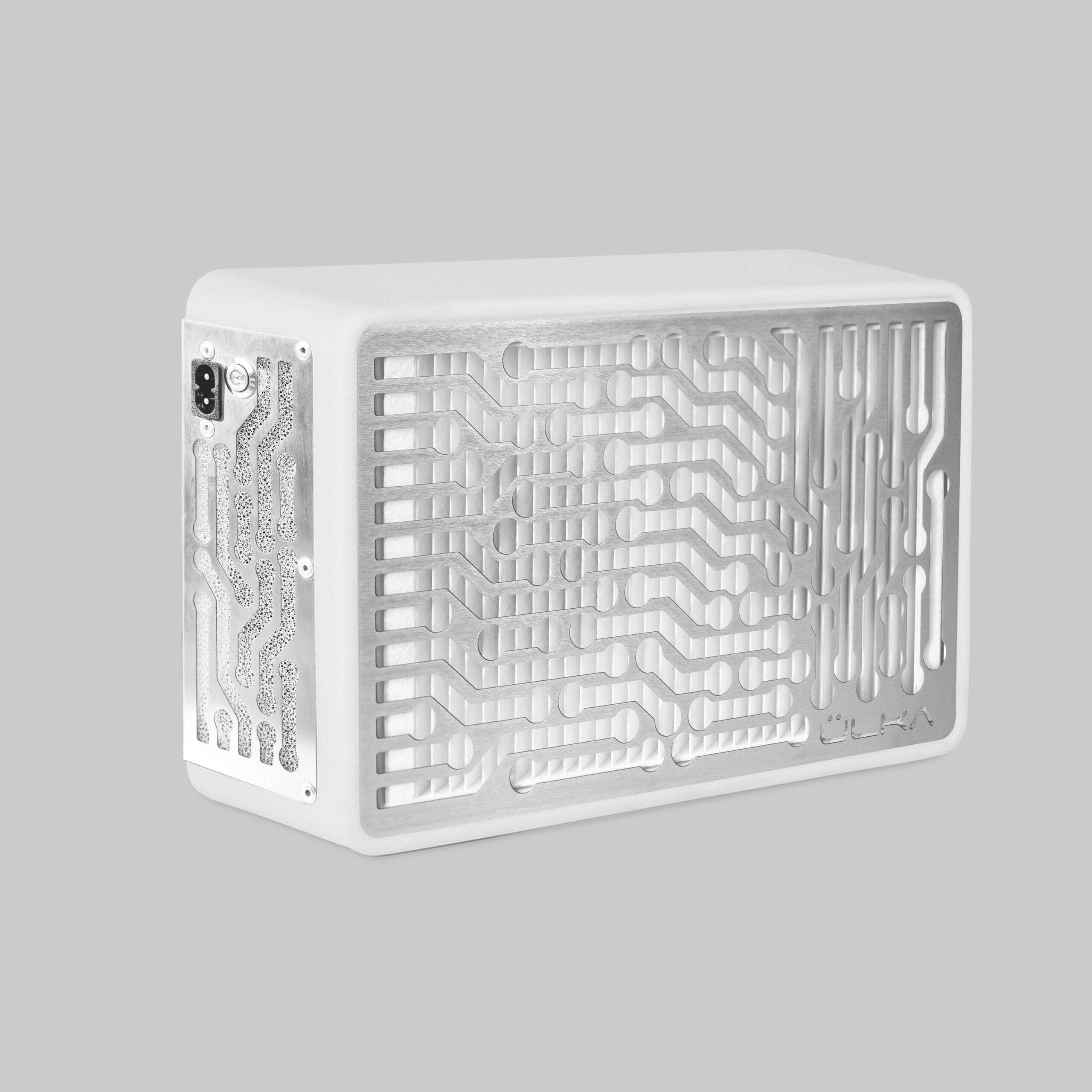 ÜLKA Nano Desktop White Manicure Dust Collector + Kit (2 HEPA Filter, 1 Wooden Stick & 1 Brush) 2 1 2 scaled 1