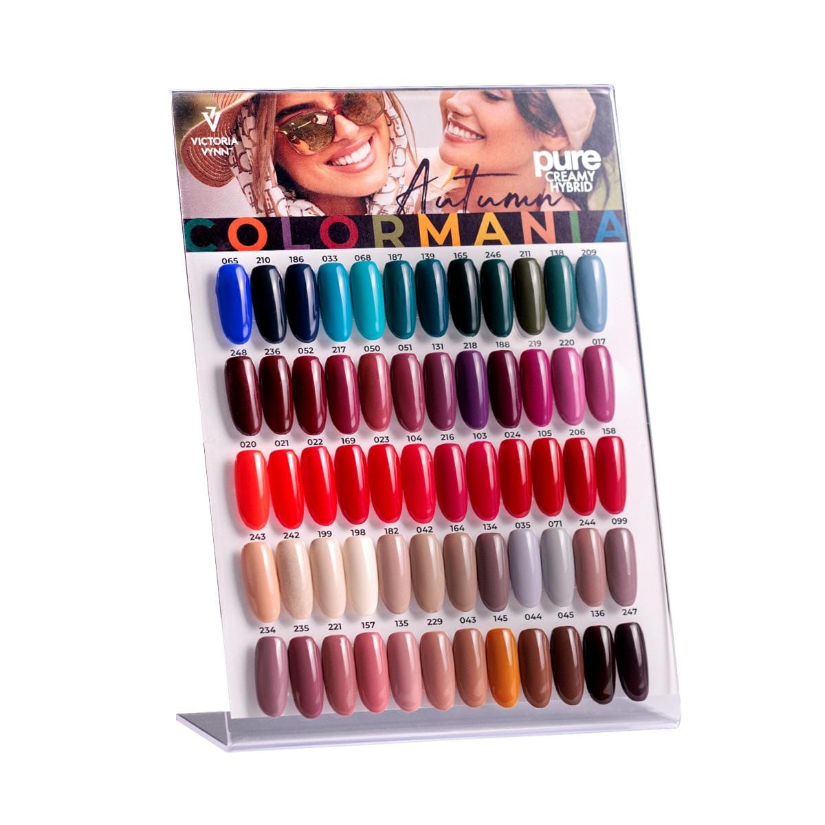 Victoria VYNN Autumn Pure Creamy Hybrid Collection Display 2 color chart display pure autumn