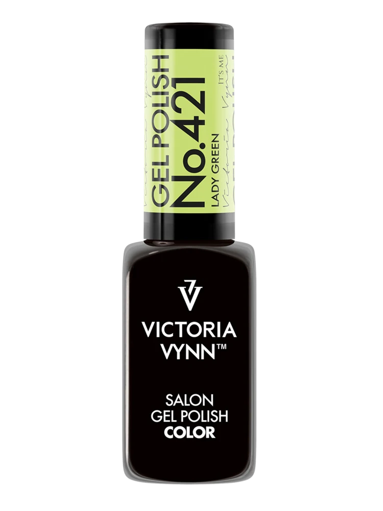 victoria vynn salon gel polish no. 421 lady green