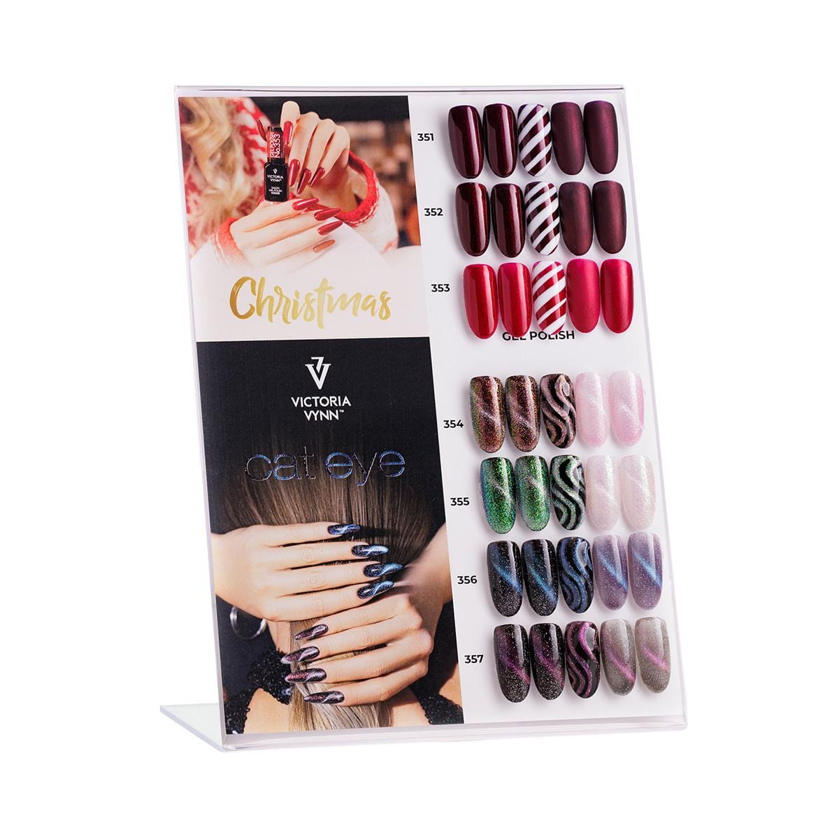 color chart display xmas cat eye 1