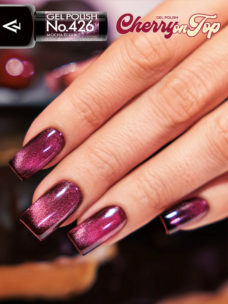victoria vynn salon gel polish cherry on top collection mocha eclaire 426 1 1